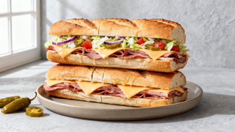 Grinder Sandwich Recipe | Crisp Italian Grinder with Fresh Vegetables